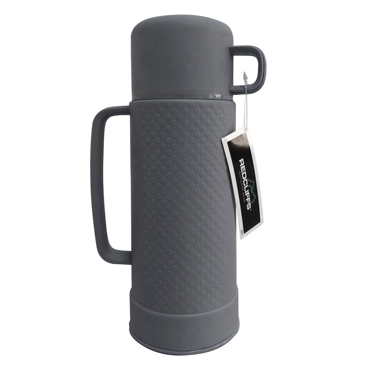 1L Flask Glass Vacuum Insulated Tea Coffee Hot Drinks Cup Lid Outdoor Travel