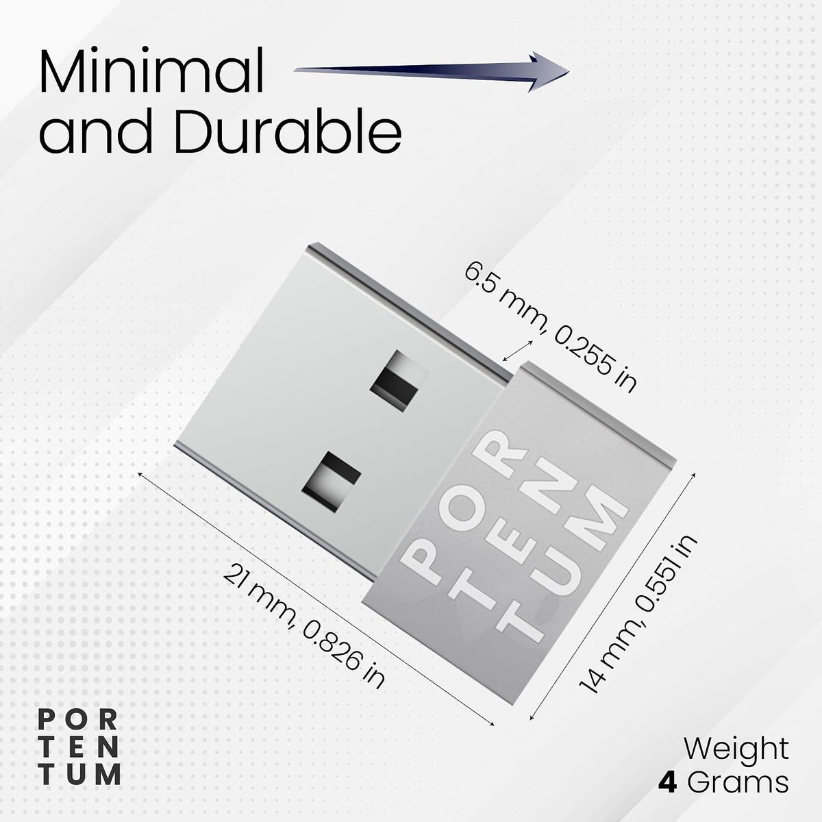 USB C to USB Adaptor - 480 MB Speed - Premium Zinc Allow with High Heat Resistance - USB to USB C Adapter with Only 4 Grams - Silver