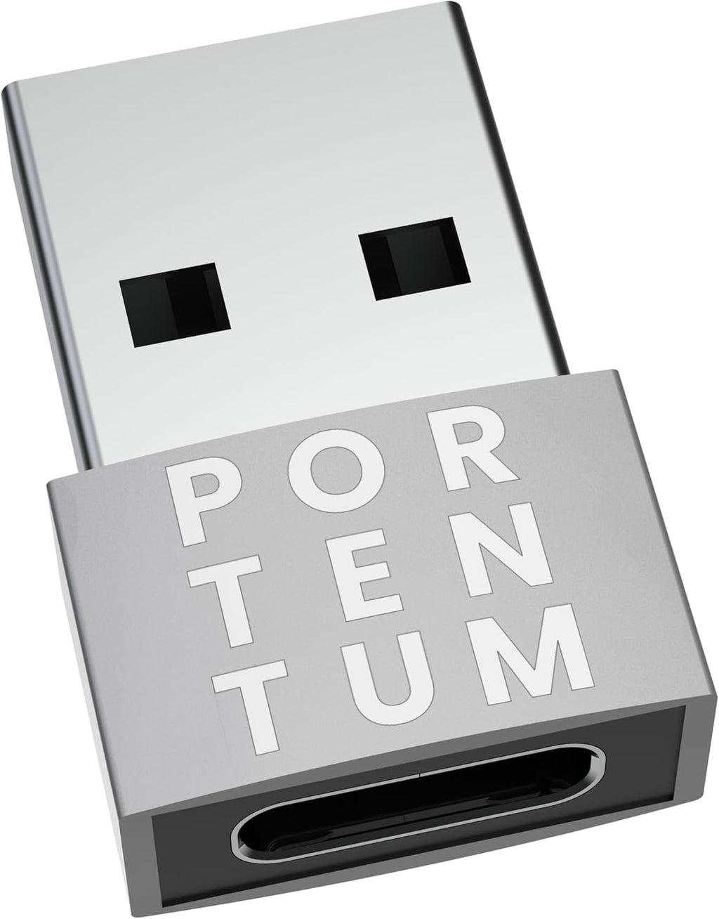 USB C to USB Adaptor - 480 MB Speed - Premium Zinc Allow with High Heat Resistance - USB to USB C Adapter with Only 4 Grams - Silver
