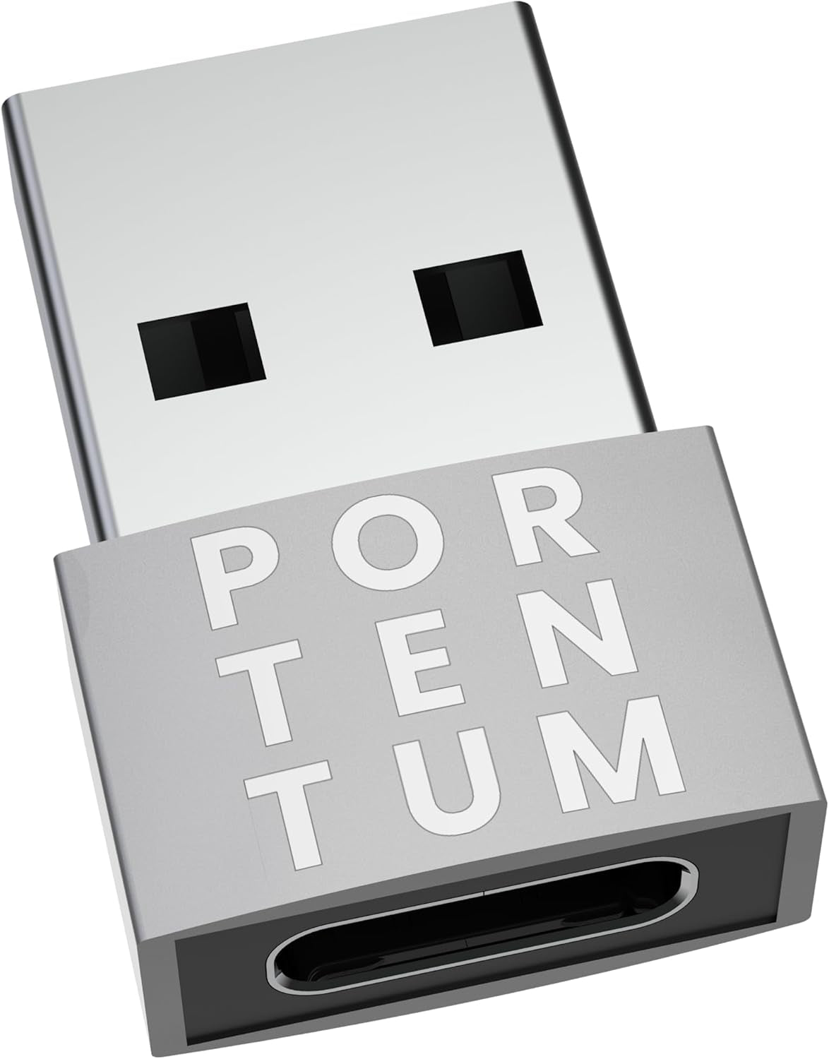 USB C to USB Adaptor - 480 MB Speed - Premium Zinc Allow with High Heat Resistance - USB to USB C Adapter with Only 4 Grams - Silver