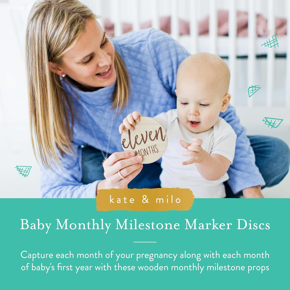 Baby Milestone Markers, Baby Age Milestone Keepsakes and Photo Props