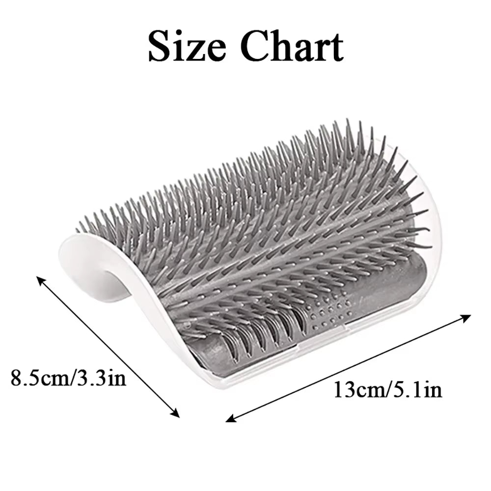 Massage Pet Cat Brush Corner Scrape Hair Removal Beauty Clean Corner Brush Removable Scratcher Comb for Kitten Cat