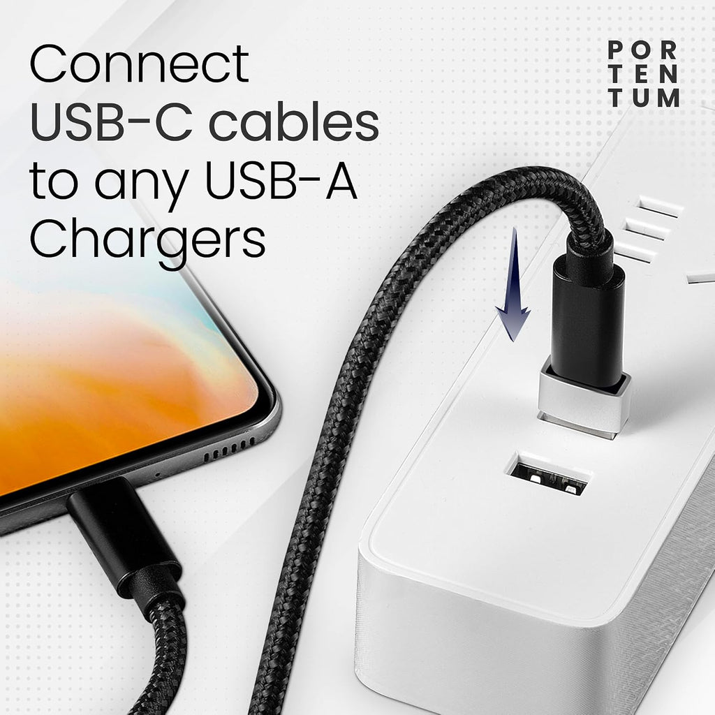 USB C to USB Adaptor - 480 MB Speed - Premium Zinc Allow with High Heat Resistance - USB to USB C Adapter with Only 4 Grams - Silver