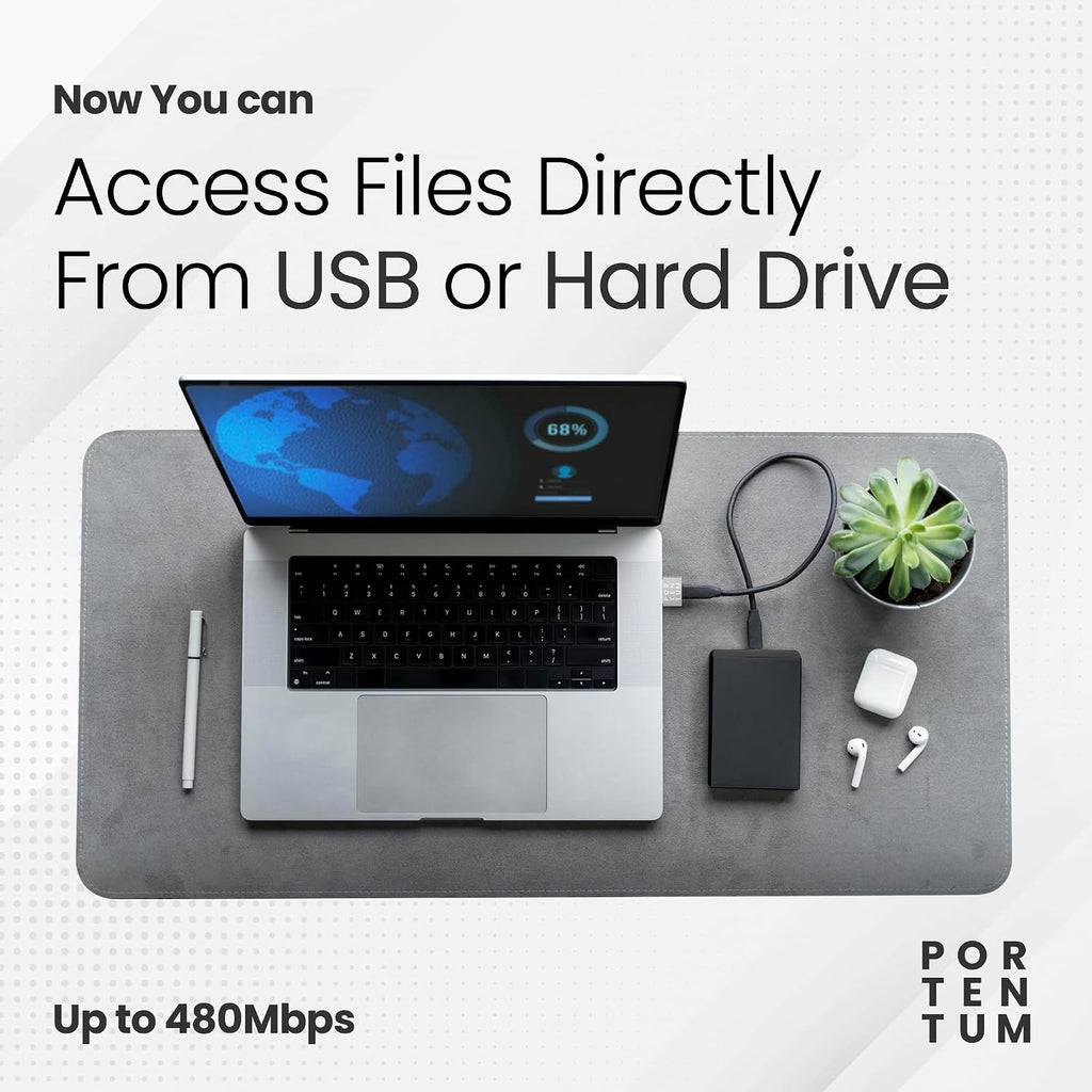USB C to USB Adaptor - 480 MB Speed - Premium Zinc Allow with High Heat Resistance - USB to USB C Adapter with Only 4 Grams - Silver