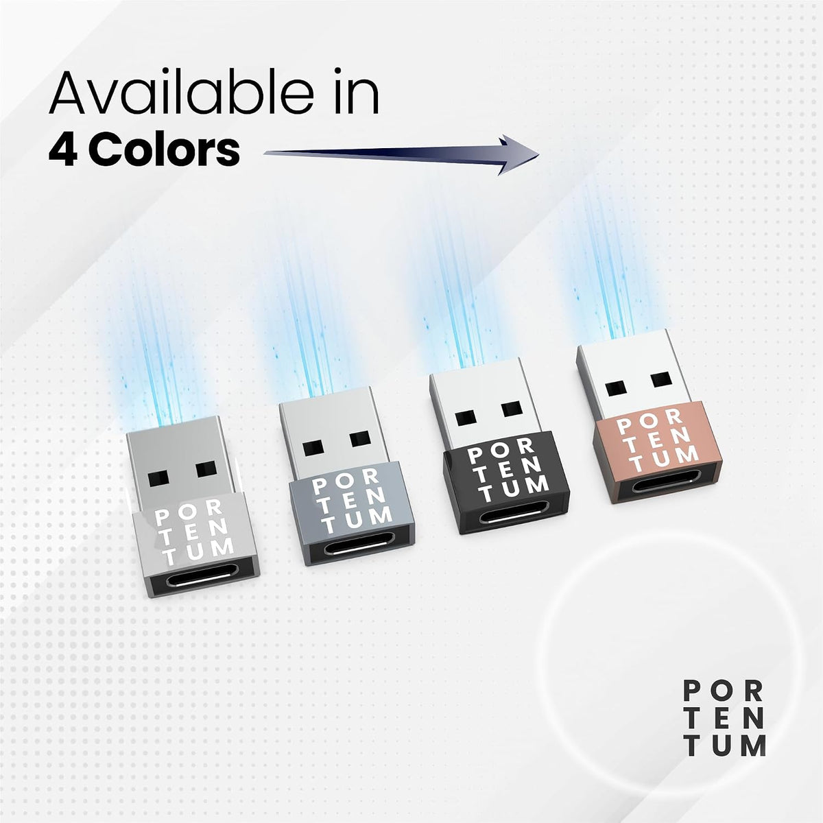 USB C to USB Adaptor - 480 MB Speed - Premium Zinc Allow with High Heat Resistance - USB to USB C Adapter with Only 4 Grams - Silver