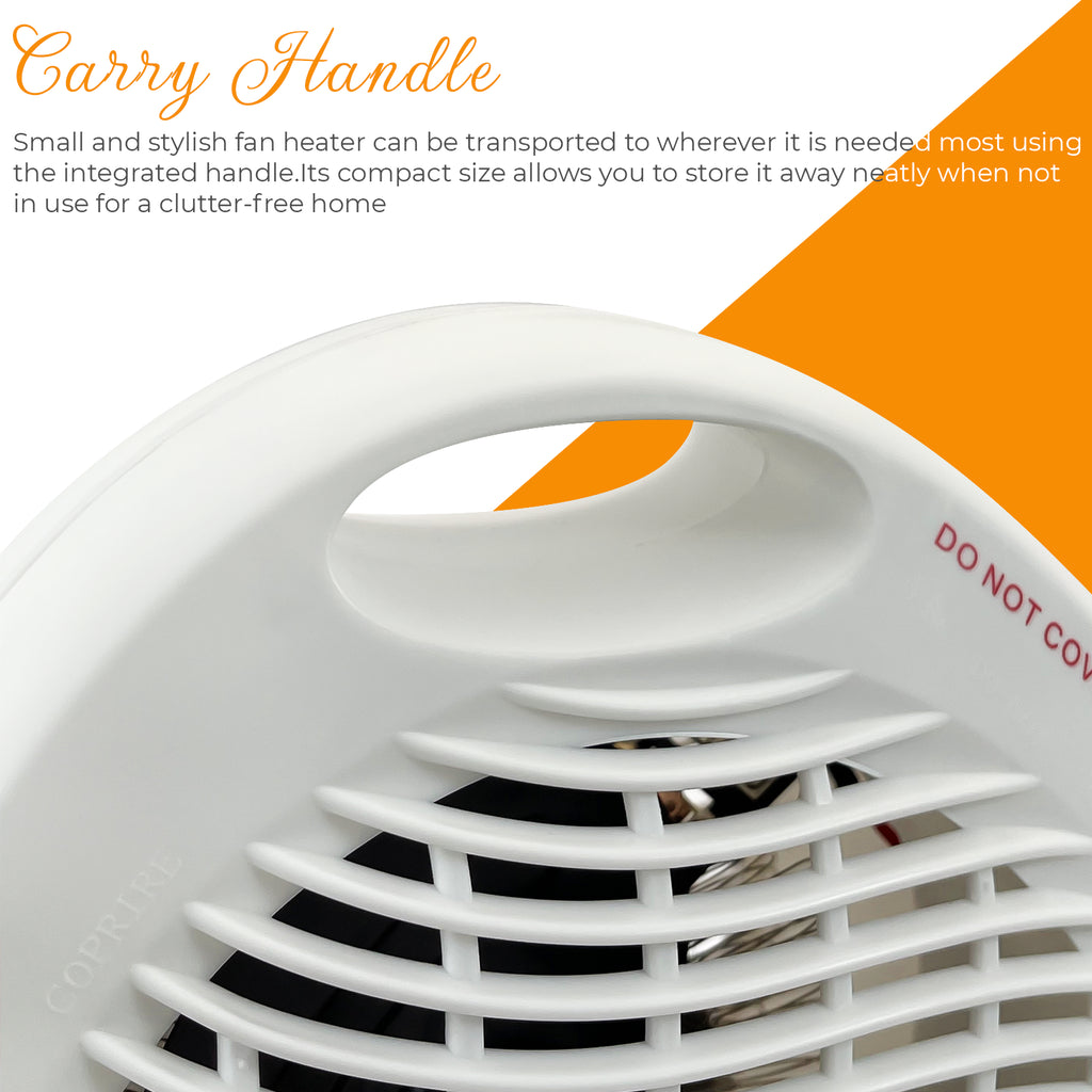 Fan Heater 2KW 2000W Portable Electric Hot Warm Air Upright Overheat Protection