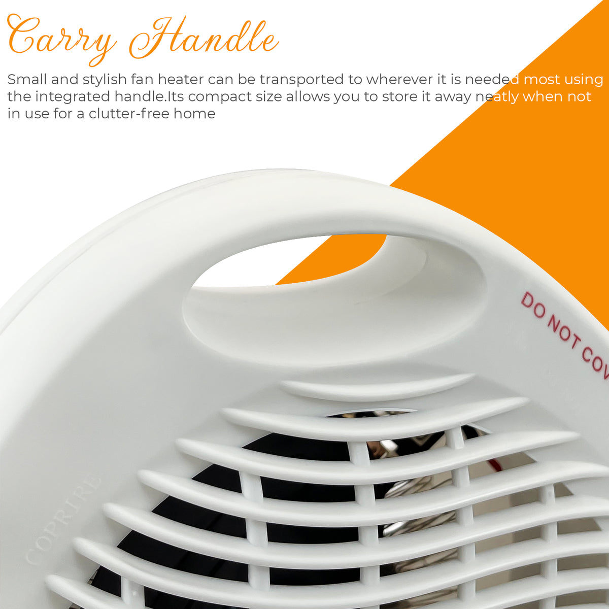 Fan Heater 2KW 2000W Portable Electric Hot Warm Air Upright Overheat Protection